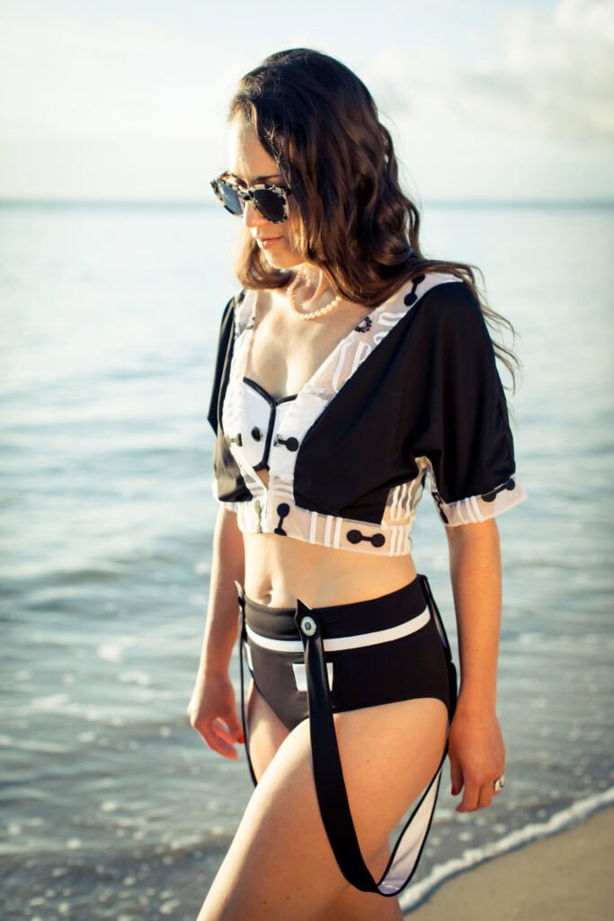 Les collections prestigieuses Annette Plage Des Dames Chemisier Deux Pièces Maillot de bain Tenue de plage